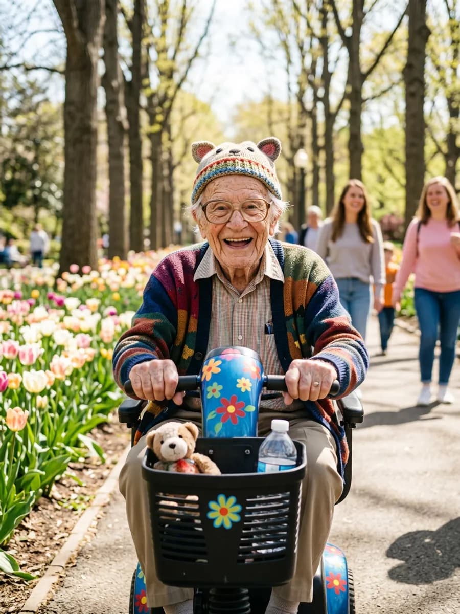 AI-demonstratie: scène Scootmobiel